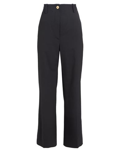 Patou Woman Pants Black Size 8 Virgin Wool, Elastane In Black