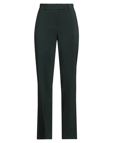 Compagnia Italiana Woman Pants Dark Green Size 12 Polyester, Elastane In Green