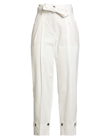 Marc Cain Woman Pants White Size 4 Cotton, Elastane In White