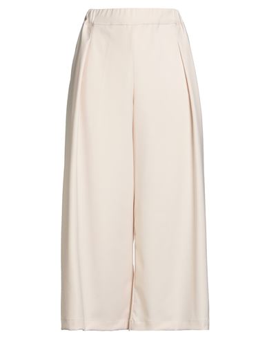 Mariuccia Woman Pants Cream Size M Polyester, Viscose, Elastane In White