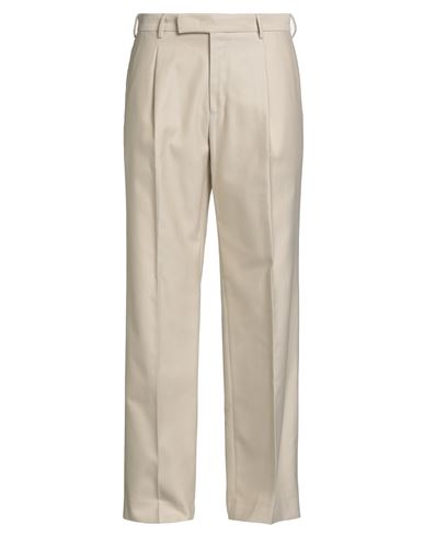 Pt Torino Man Pants Off White Size 36 Cotton, Virgin Wool In Neutral