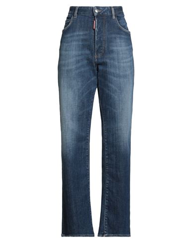 Dsquared2 Woman Jeans Blue Size 12 Cotton, Polyester, Elastane In Brown