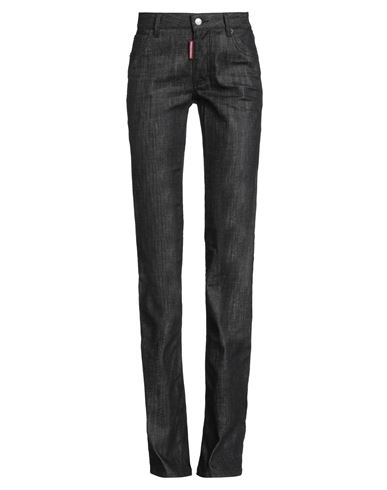 Dsquared2 Woman Jeans Black Size 2 Cotton, Elastane In Black