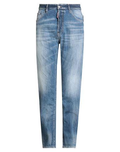 Dsquared2 Man Jeans Blue Size 36 Cotton In Brown