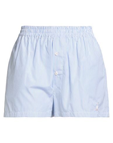 Moschino Couture Woman Shorts & Bermuda Shorts Azure Size 8 Cotton In Blue