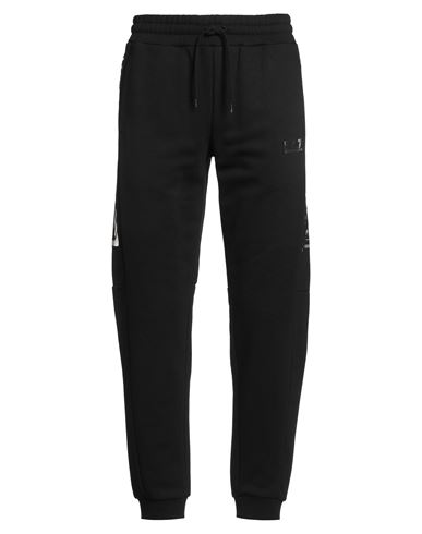 Ea7 Man Pants Black Size 3xl Cotton, Polyester In Black