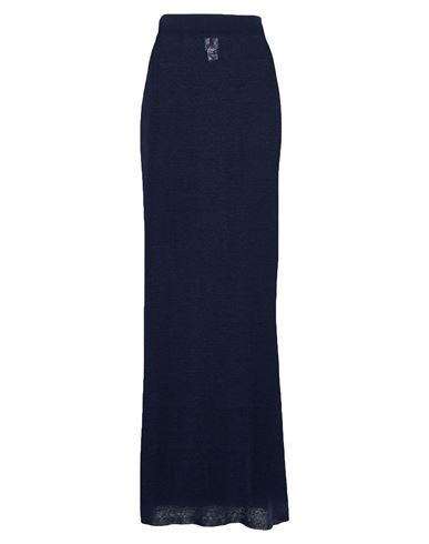 Kontatto Woman Maxi Skirt Navy Size Onesize Linen, Polyamide