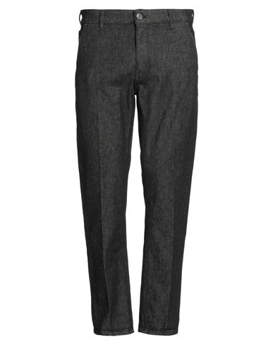 Pt Torino Man Jeans Black Size 35 Cotton, Elastane In Black