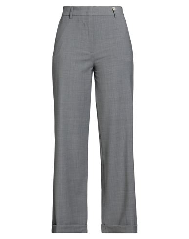 Myths Woman Pants Grey Size 6 Wool, Polyester, Elastane In Gray
