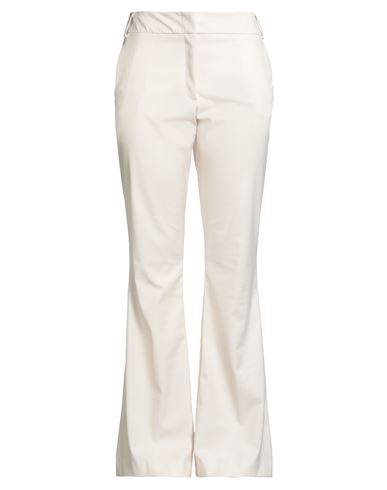 Mariuccia Woman Pants Cream Size Xl Polyester, Viscose, Elastane In White