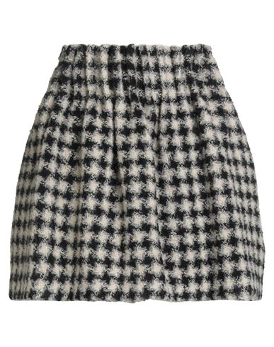Rochas Woman Mini Skirt Black Size 4 Chlorofiber, Polyester, Wool, Alpaca Wool In Black