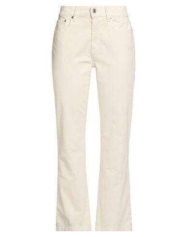 Roy Rogers Roÿ Roger's Woman Pants Ivory Size 29 Cotton, Elastane In White