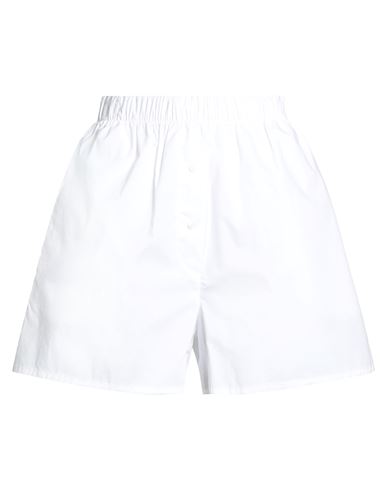 Hinnominate Woman Shorts & Bermuda Shorts White Size M Cotton