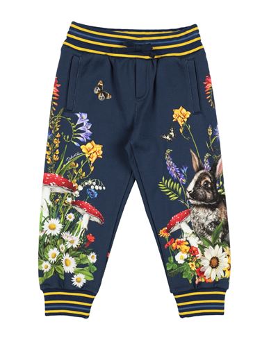 Dolce & Gabbana Lunar New Year Toddler Girl Pants Navy Size 5 Cotton, Viscose In Blue