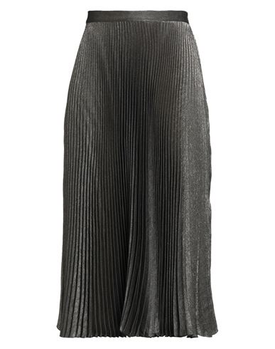 W Les Femmes By Babylon Woman Midi Skirt Grey Size 8 Viscose, Polyamide In Gray
