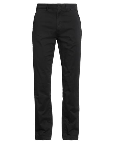 Calvin Klein Man Pants Black Size 33w-32l Cotton, Elastane In Black