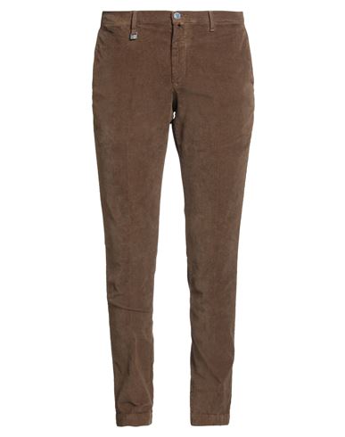 Barbati Man Pants Brown Size 40 Cotton, Elastane In Brown
