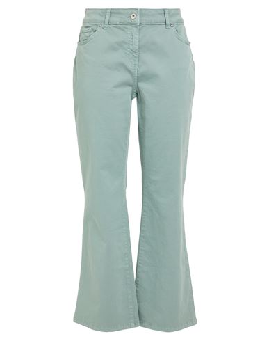 Corte Dei Gonzaga Woman Pants Sage Green Size 14 Cotton, Elastane In Green