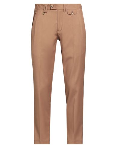 Havana & Co. Man Pants Camel Size 32 Polyester, Viscose, Elastane In Neutral