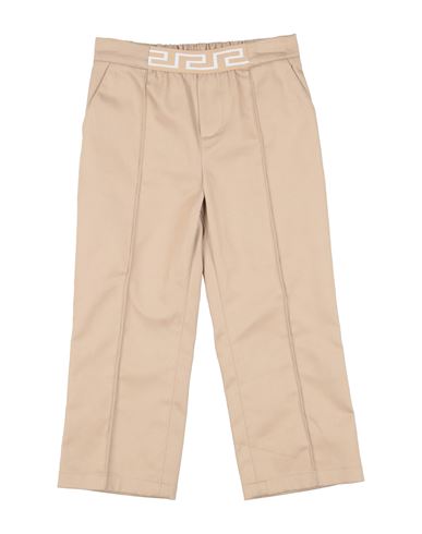 Versace Young Toddler Boy Pants Beige Size 6 Cotton, Polyester, Polyamide, Elastane In Neutral