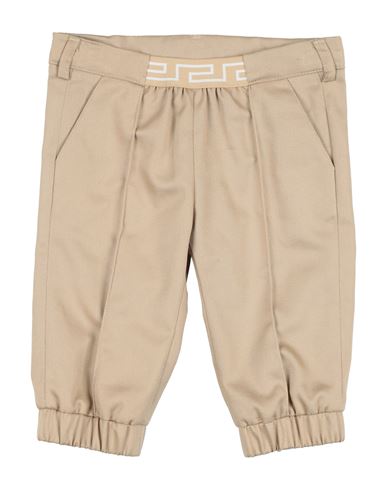 Versace Young Newborn Pants Sand Size 3 Cotton, Polyester, Polyamide, Elastane In Brown