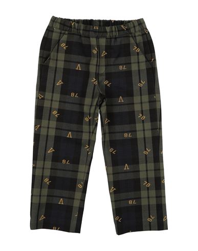 Versace Young Toddler Boy Pants Military Green Size 6 Cotton In Multi