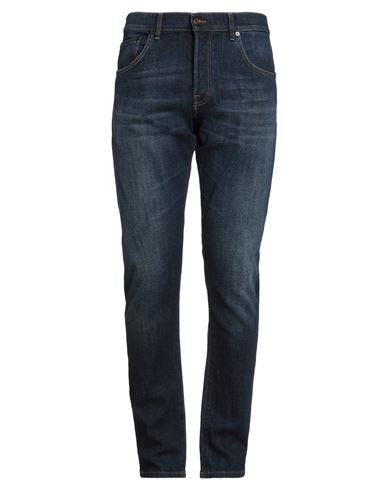 Pt Torino Man Jeans Blue Size 34 Cotton, Elastane In Blue
