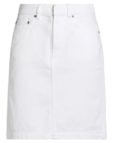 Dondup Woman Mini Skirt White Size 31 Cotton In White