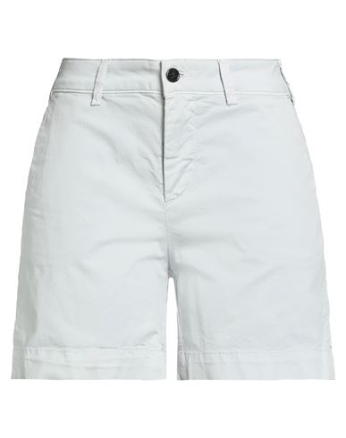 Historic Woman Shorts & Bermuda Shorts Light Grey Size 8 Cotton, Elastane In White