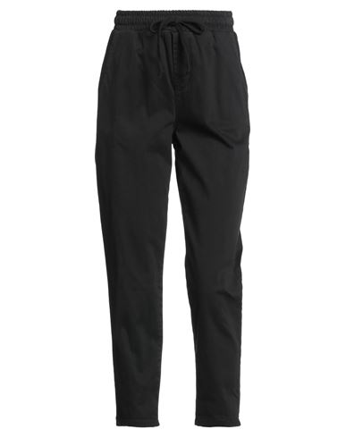 White Wise Woman Pants Black Size 2 Cotton, Elastane In Black