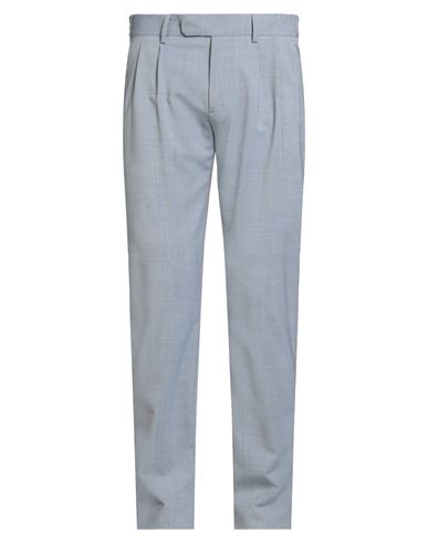 Eleventy Man Pants Sky Blue Size 42 Wool, Elastane In Blue