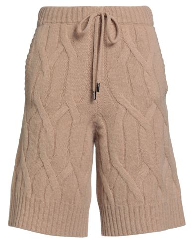 Peserico Easy Woman Shorts & Bermuda Shorts Sand Size 6 Merino Wool, Alpaca Wool, Polyamide, Virgin  In Neutral