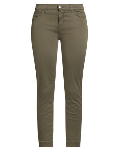 Kaos Jeans Woman Pants Military Green Size 30 Cotton, Lyocell, Elastane In Green