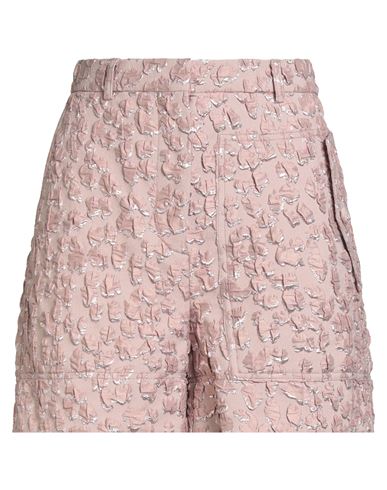 Rochas Woman Shorts & Bermuda Shorts Antique Rose Size 4 Polyester, Polyamide, Metallic Polyester, E In Pink