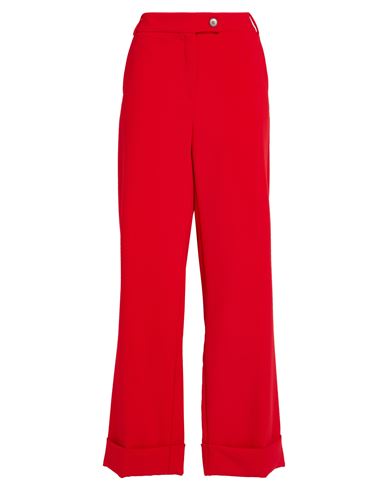 Emme By Marella Woman Pants Red Size 12 Polyester, Viscose, Elastane In Red