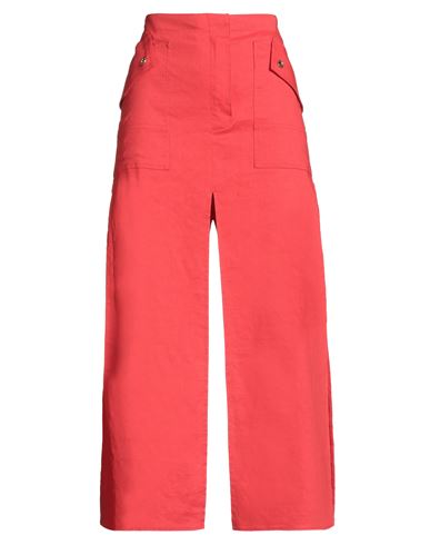 Pinko Woman Maxi Skirt Red Size 4 Linen, Viscose, Elastane