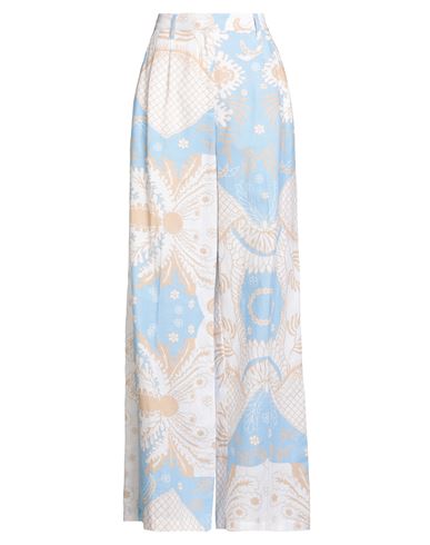Herzensangelegenheit Woman Pants Azure Size 6 Linen, Cotton In Blue