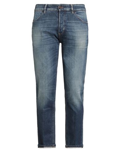 Pt Torino Man Jeans Blue Size 34 Cotton, Elastane In Blue