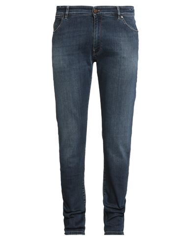 Pt Torino Man Jeans Blue Size 40 Cotton, Lycra, Elastomultiester, Elastane In Blue