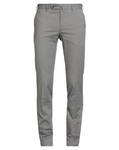 Pt Torino Man Pants Grey Size 42 Cotton, Elastane In Gray