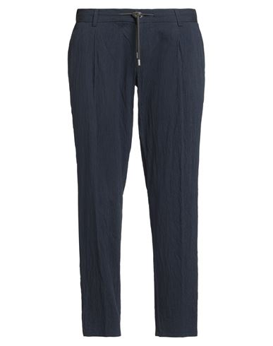 Hiltl Man Pants Navy Size 42s Cotton, Elastane In Blue