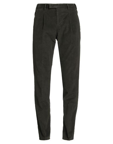 Pt Torino Man Pants Dark Green Size 42 Cotton, Elastane In Green