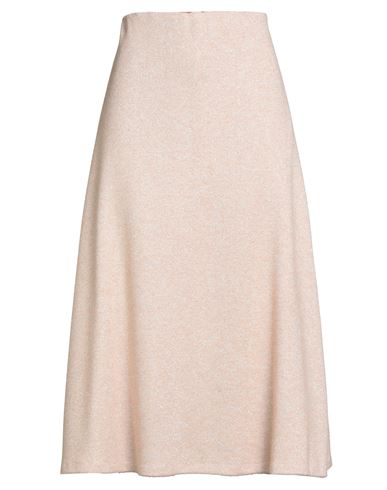 Caliban Woman Midi Skirt Salmon Pink Size 6 Polyester, Virgin Wool, Polyamide In Pink