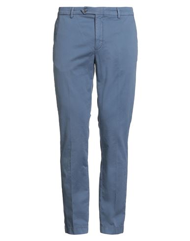 Hackett Man Pants Slate Blue Size 34 Cotton, Elastane