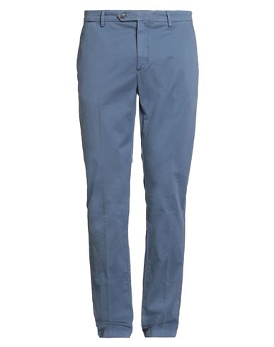 Hackett Man Pants Slate Blue Size 34 Cotton, Elastane