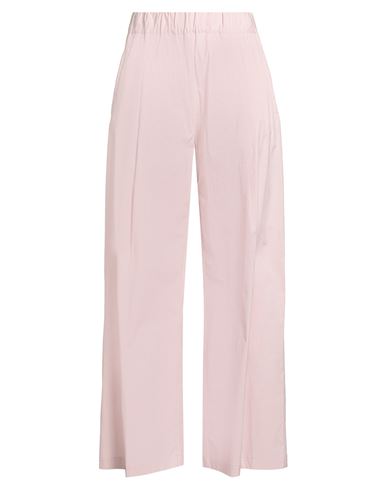 Semicouture Woman Pants Light Pink Size 10 Cotton, Elastane In Pink