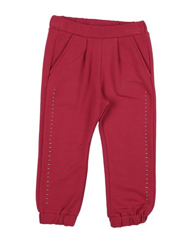 Ido Toddler Girl Pants Garnet Size 5 Cotton, Elastane In Red