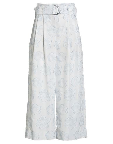 Akris Woman Pants Light Blue Size 6 Polyester, Viscose In White