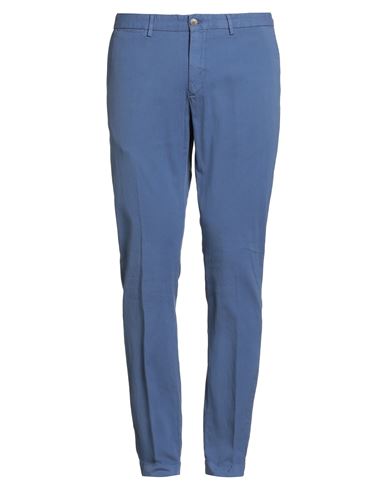 Hackett Man Pants Blue Size 34 Cotton, Elastane