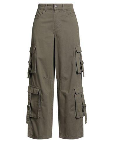 Only Blue Denim Woman Pants Khaki Size L-32l Organic Cotton, Cotton In Green